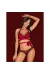 Sensuelia Top & Tanga Rot von Obsessive