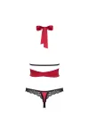 Sensuelia Top & Tanga Rot von Obsessive kaufen - Fesselliebe