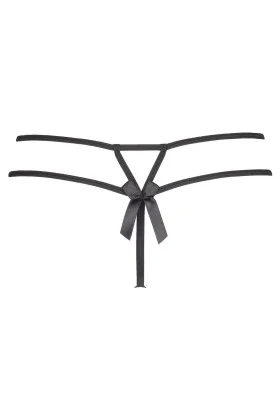 Plus Size String schwarz V-8738 von Axami Size Plus