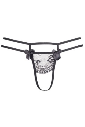 Plus Size String schwarz V-8698 von Axami Size Plus kaufen | Fesselliebe
