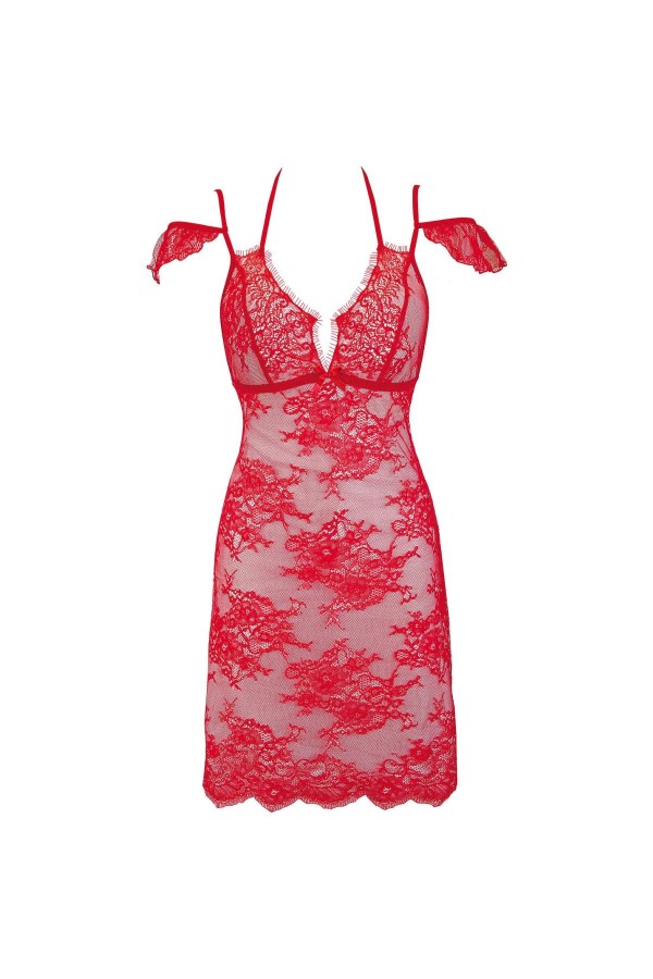 Babydoll & String rot V-9589 von Axami kaufen | Fesselliebe