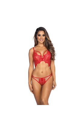 Bustier rot V-9581 von Axami kaufen | Fesselliebe