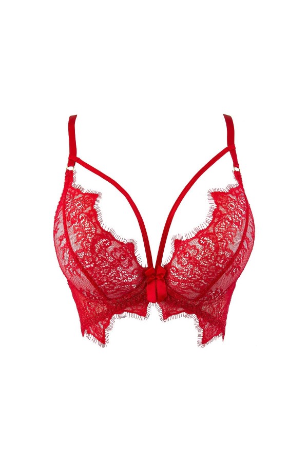 Bustier rot V-9581 von Axami kaufen | Fesselliebe