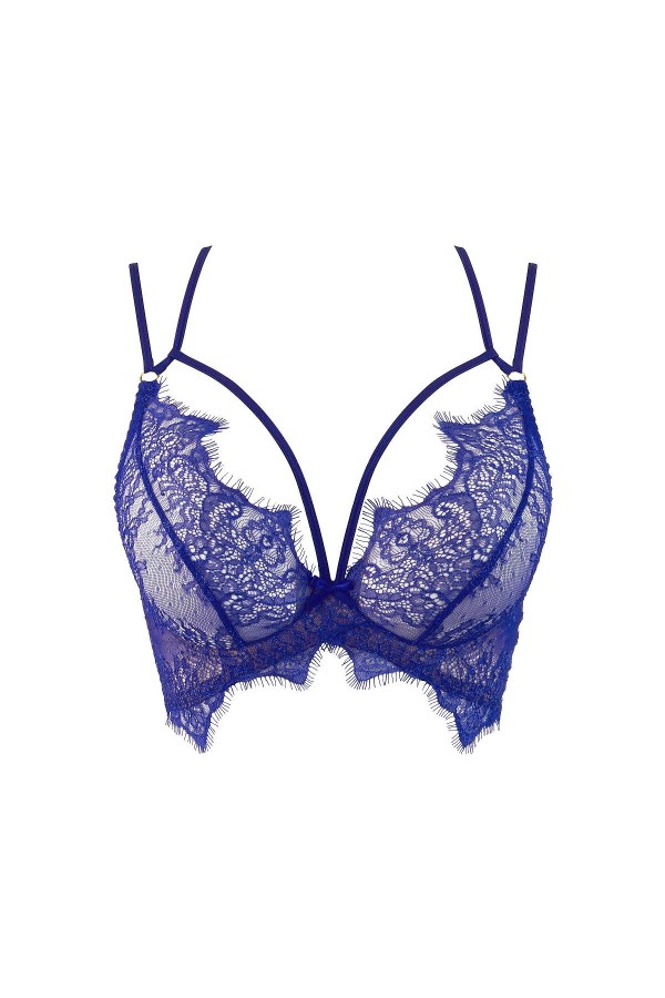 Bustier blau V-9611 von Axami kaufen | Fesselliebe