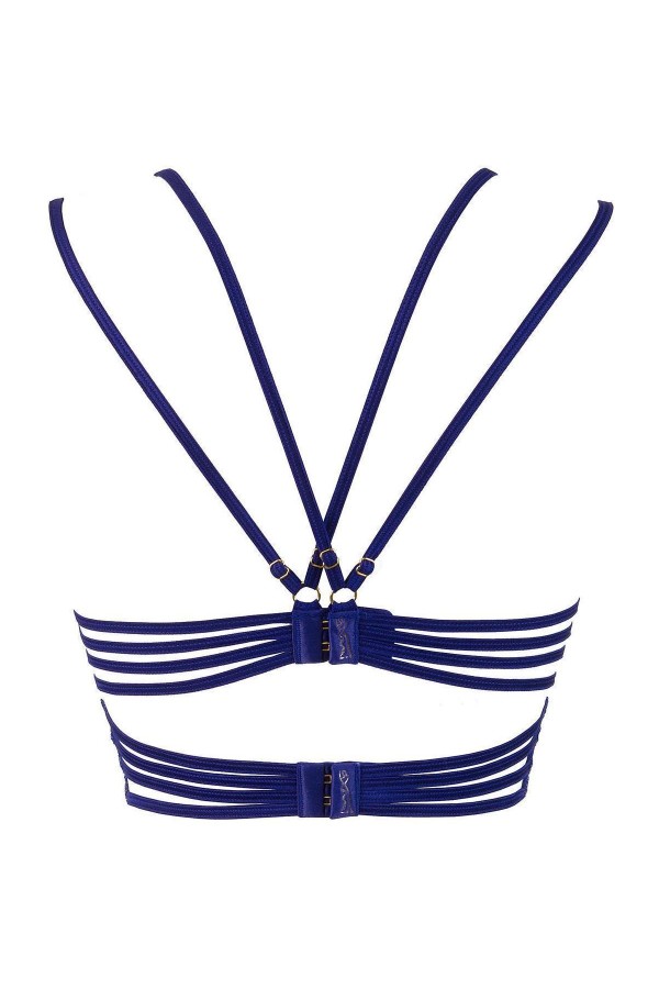 Bustier blau V-9611 von Axami kaufen | Fesselliebe