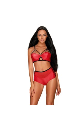 Leatheria 2er Set rot von Obsessive kaufen | Fesselliebe