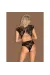 Peonesia Body Schwarz von Obsessive