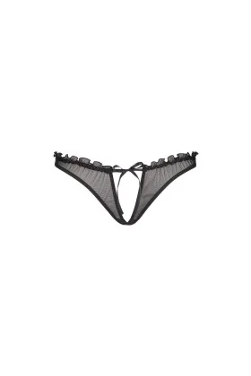 Plus Size String schwarz V-8758 von Axami Size Plus