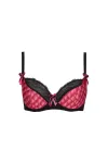 Plus Size Bh Pink-Schwarz V-8461 von Axami Size Plus kaufen - Fesselliebe