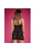 Alluria Chemise & Tanga schwarz von Obsessive