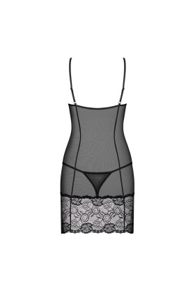 Alluria Chemise & Tanga schwarz von Obsessive kaufen | Fesselliebe