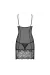 Alluria Chemise & Tanga schwarz von Obsessive