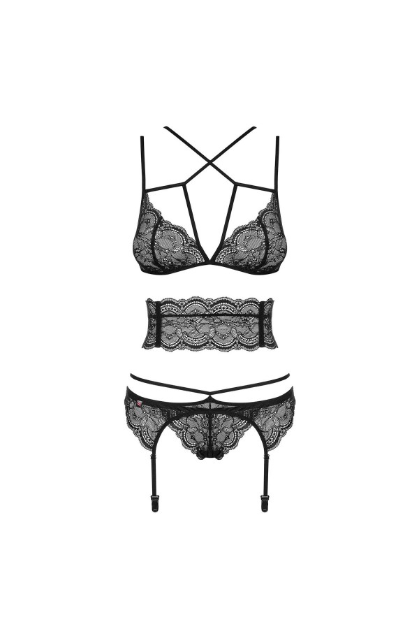 Frivolla 4er Set schwarz von Obsessive kaufen | Fesselliebe