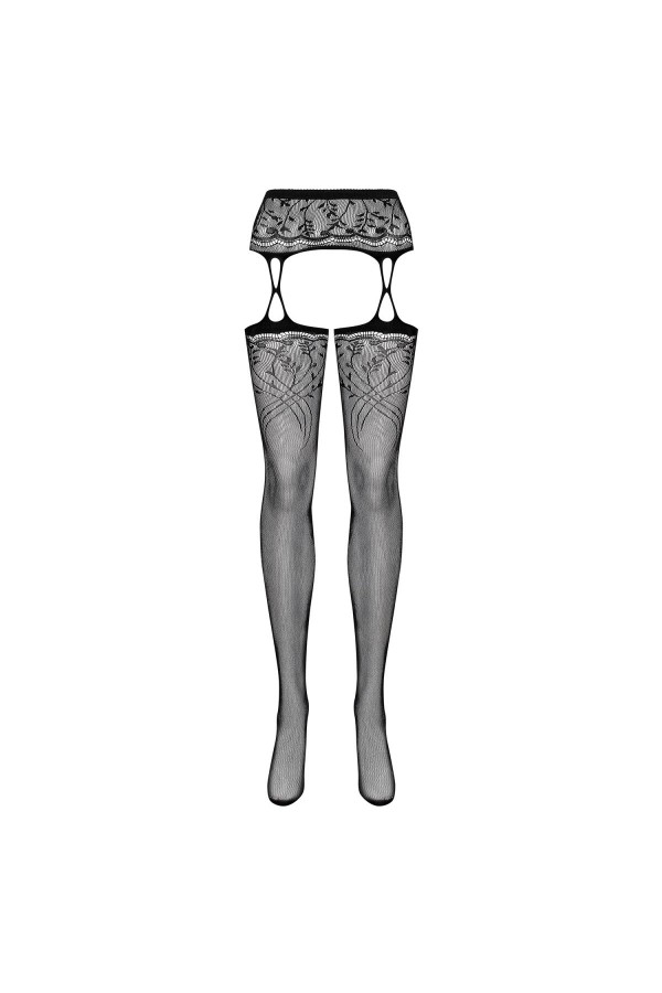 Garter Strümpfen S206 schwarz von Obsessive kaufen | Fesselliebe