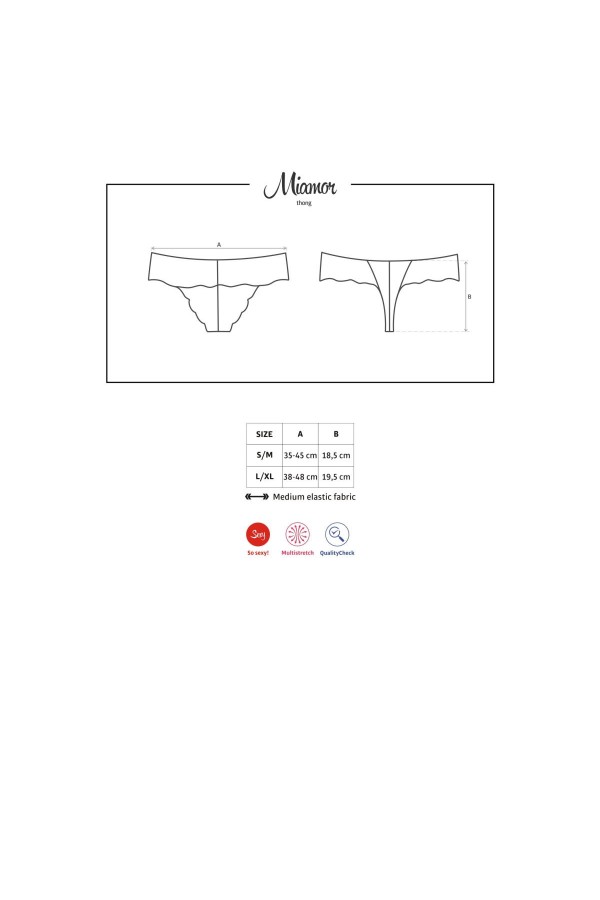 Miamor Tanga schwarz von Obsessive kaufen | Fesselliebe