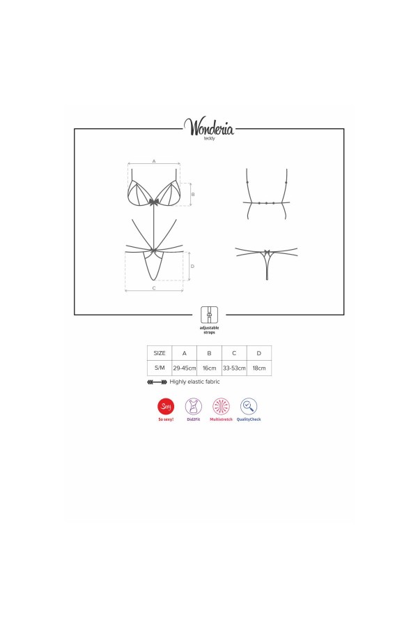 Wonderia Body schwarz von Obsessive kaufen | Fesselliebe