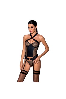 Amanda Korsett & Tanga schwarz von Passion-Exklusiv kaufen | Fesselliebe