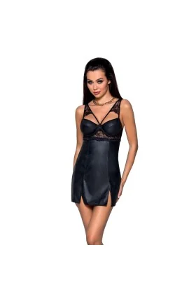 Loona Chemise & Tanga schwarz von Passion-Exklusiv