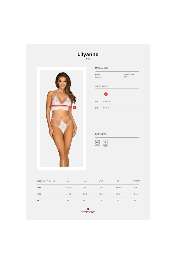 Lilyanne 2er Set weiß von Obsessive kaufen | Fesselliebe