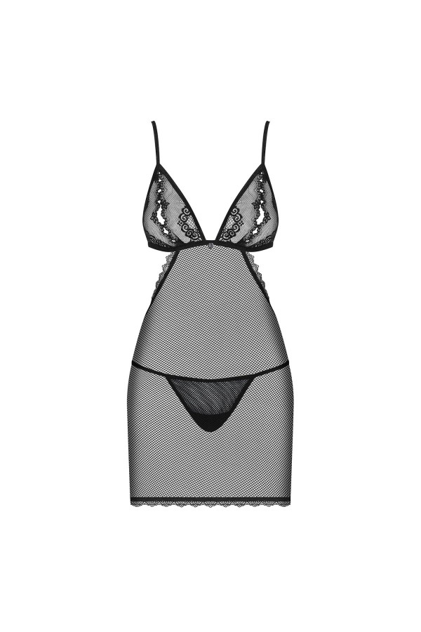 Millagro Chemise & Tanga schwarz von Obsessive kaufen | Fesselliebe