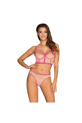 Nudelia Top & Höschen Pink von Obsessive kaufen | Fesselliebe