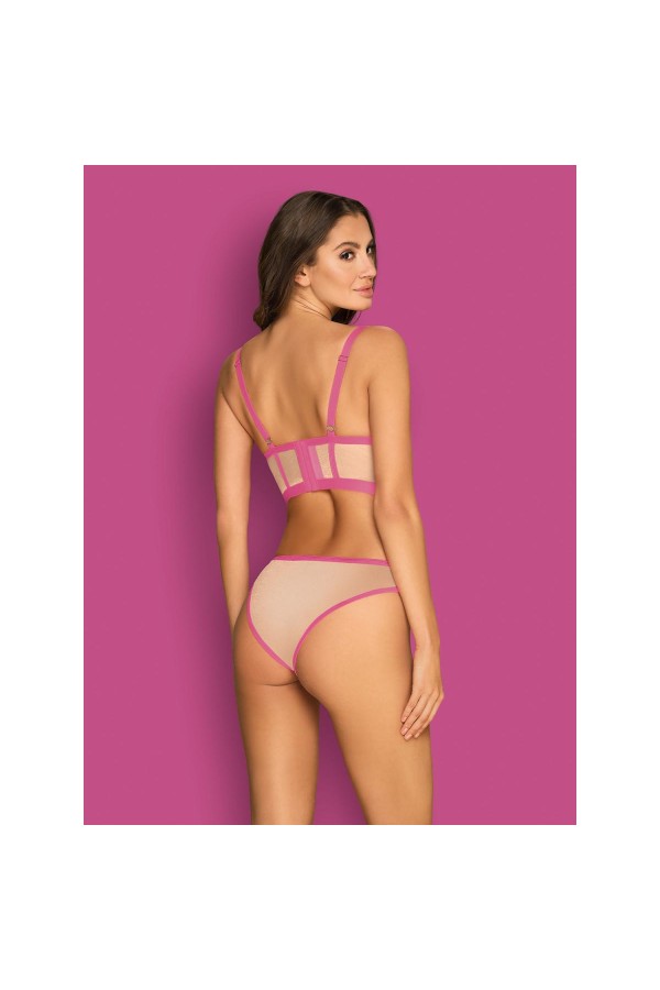 Nudelia Top & Höschen Pink von Obsessive kaufen | Fesselliebe