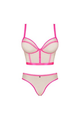 Nudelia Top & Höschen Pink von Obsessive kaufen | Fesselliebe
