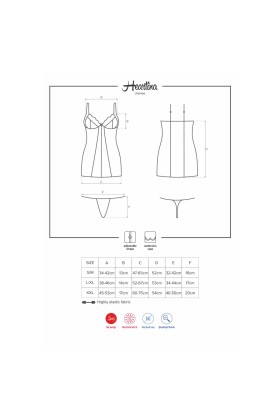 Heartina Chemise & Tanga rot von Obsessive kaufen | Fesselliebe