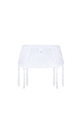 Anuk Strumpfgürtel Weiss von Róza kaufen | Fesselliebe