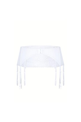 Anuk Strumpfgürtel Weiss von Róza kaufen | Fesselliebe