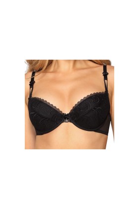 Anuk Push-Up BH schwarz von Róza kaufen | Fesselliebe