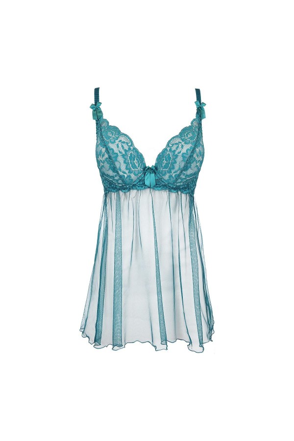 Babydoll & String grün V-9709 von Axami kaufen | Fesselliebe