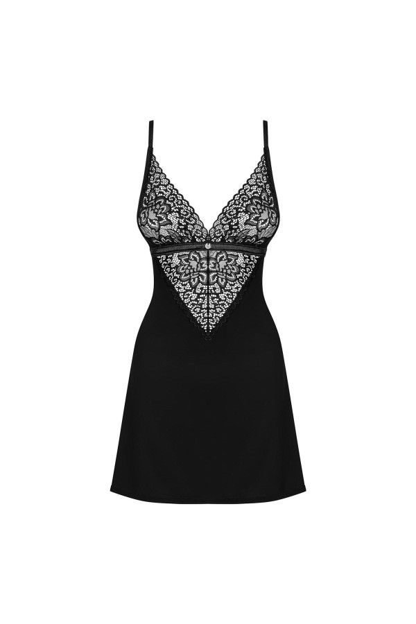 Cecilla Chemise & Tanga schwarz von Obsessive kaufen | Fesselliebe