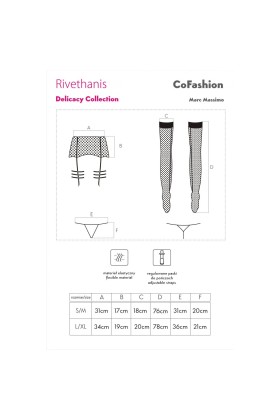 Rivethanis Set Schwarz von CoFashion Lingerie kaufen | Fesselliebe
