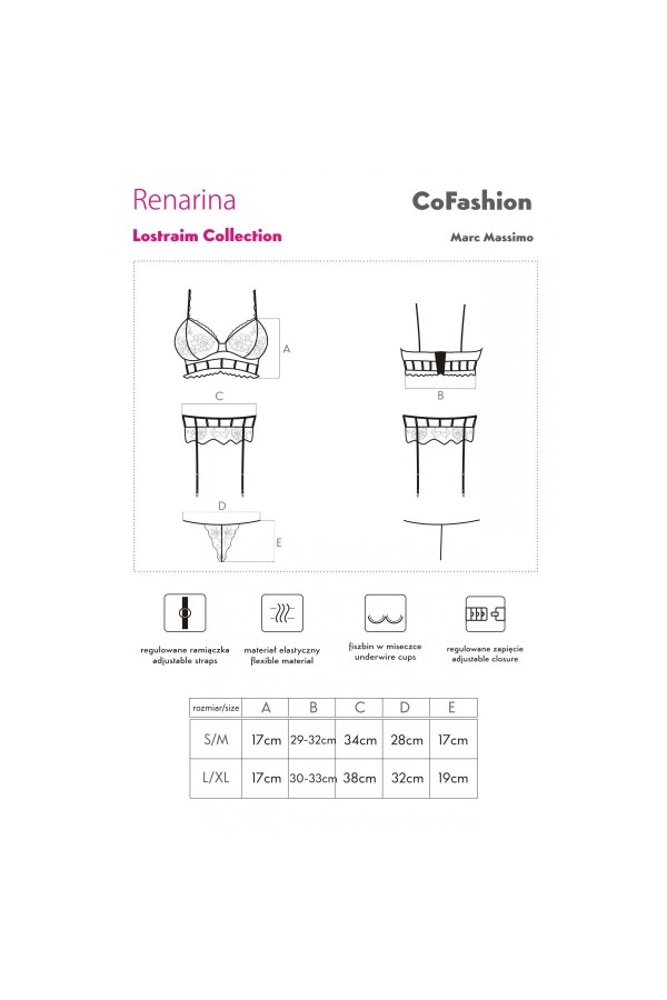 Renarina Set Schwarz von CoFashion Lingerie kaufen | Fesselliebe