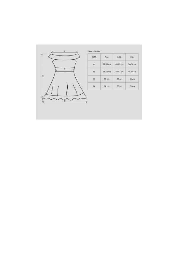 Flores Chemise & Tanga schwarz von Obsessive kaufen | Fesselliebe