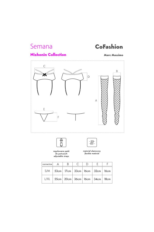 Semana Strumpfgürtel Schwarz von CoFashion Lingerie kaufen | Fesselliebe