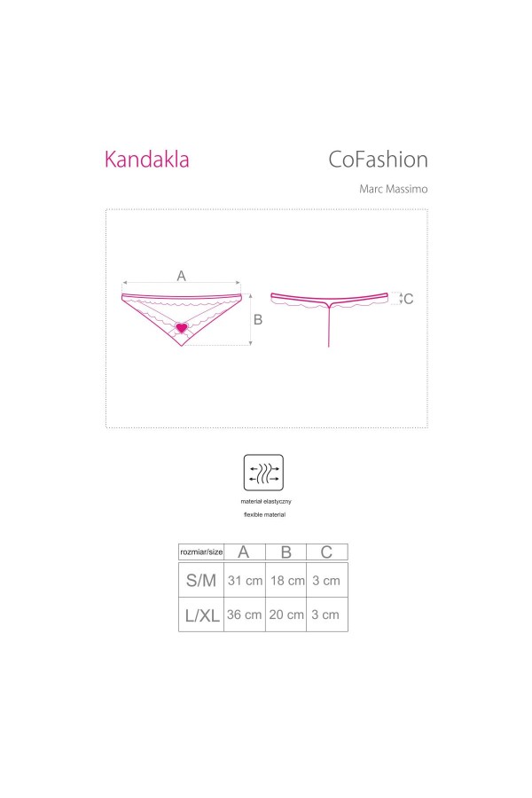 Kandakla String Schwarz von CoFashion Lingerie kaufen | Fesselliebe