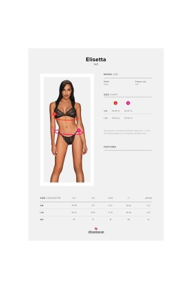 Elisetta 2er Set schwarz von Obsessive kaufen | Fesselliebe
