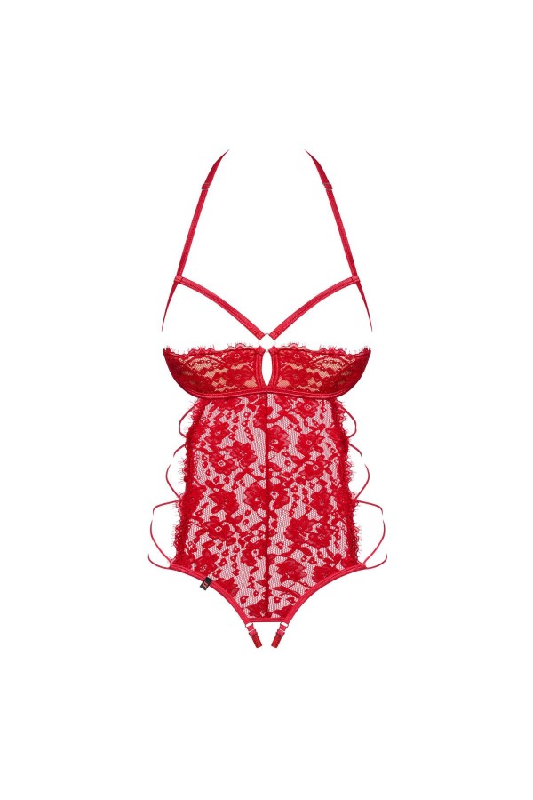 rotiosa offener Schritt Body rot von Obsessive kaufen | Fesselliebe