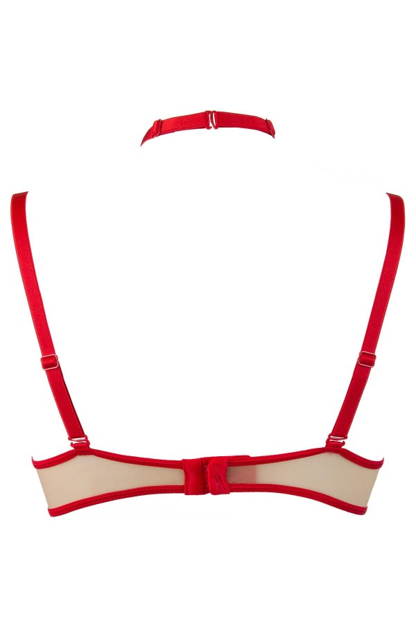 BH rot mit offenen Cups V-9651 von Axami kaufen | Fesselliebe