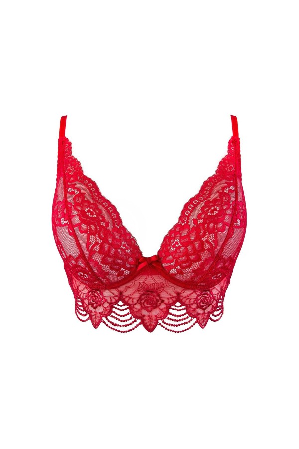 Bustier rot V-9691 von Axami kaufen | Fesselliebe
