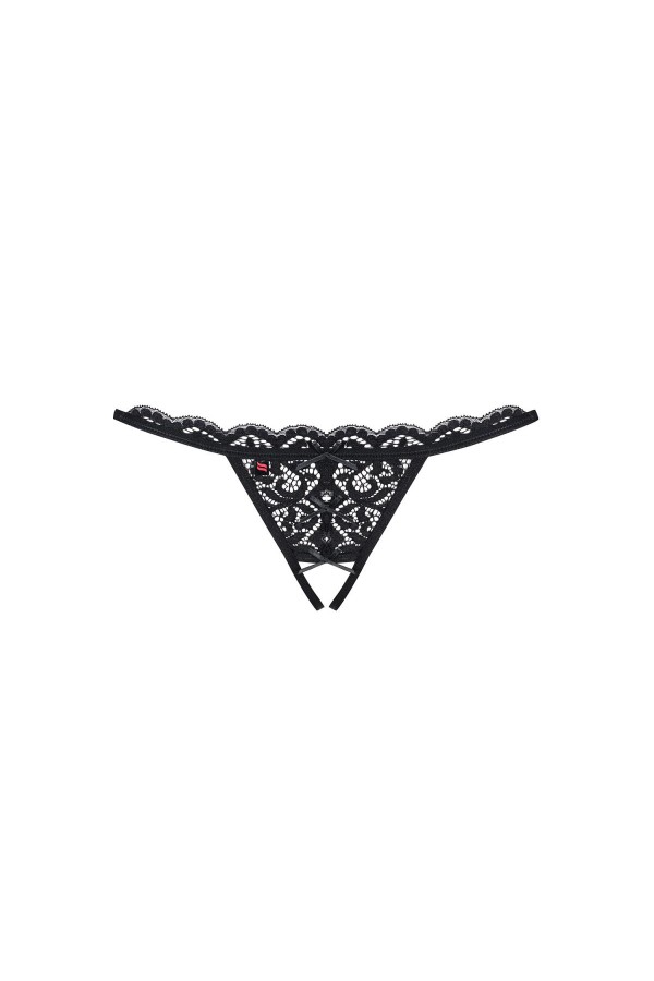 Offener Schritt Tanga schwarz 831-Thc-1 von Obsessive kaufen | Fesselliebe