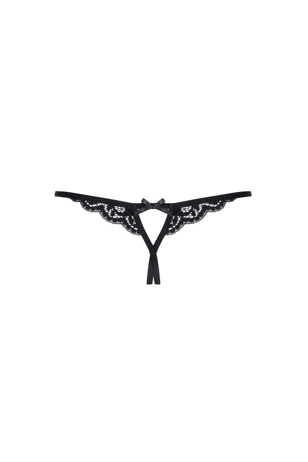 Offener Schritt Tanga schwarz 831-Thc-1 von Obsessive kaufen | Fesselliebe