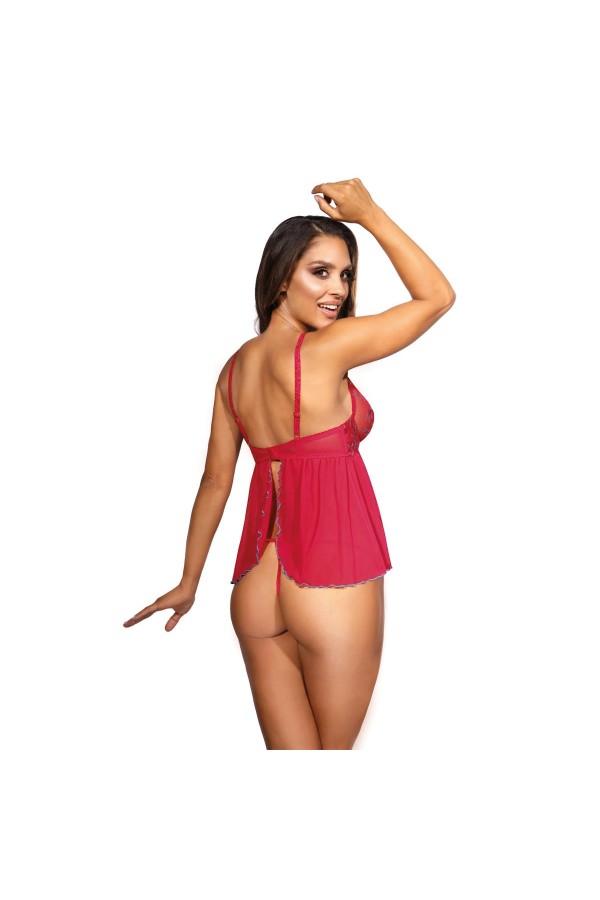 Babydoll & String rot V-9679 von Axami kaufen | Fesselliebe