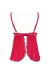 Babydoll & String Rot V-9679 von Axami