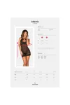 Allastia Chemise & Tanga Schwarz von Obsessive kaufen - Fesselliebe