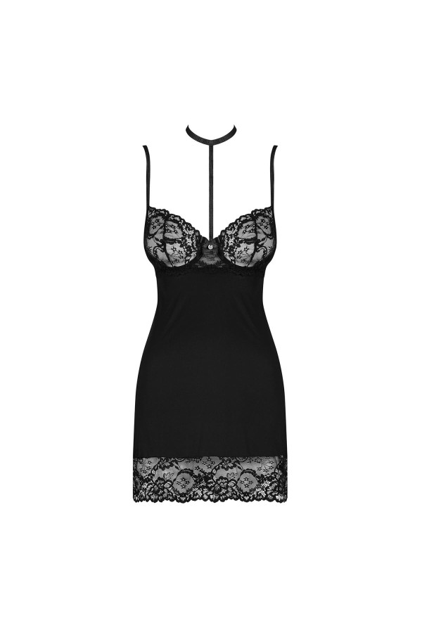 Raquelia Chemise & Tanga schwarz von Obsessive kaufen | Fesselliebe
