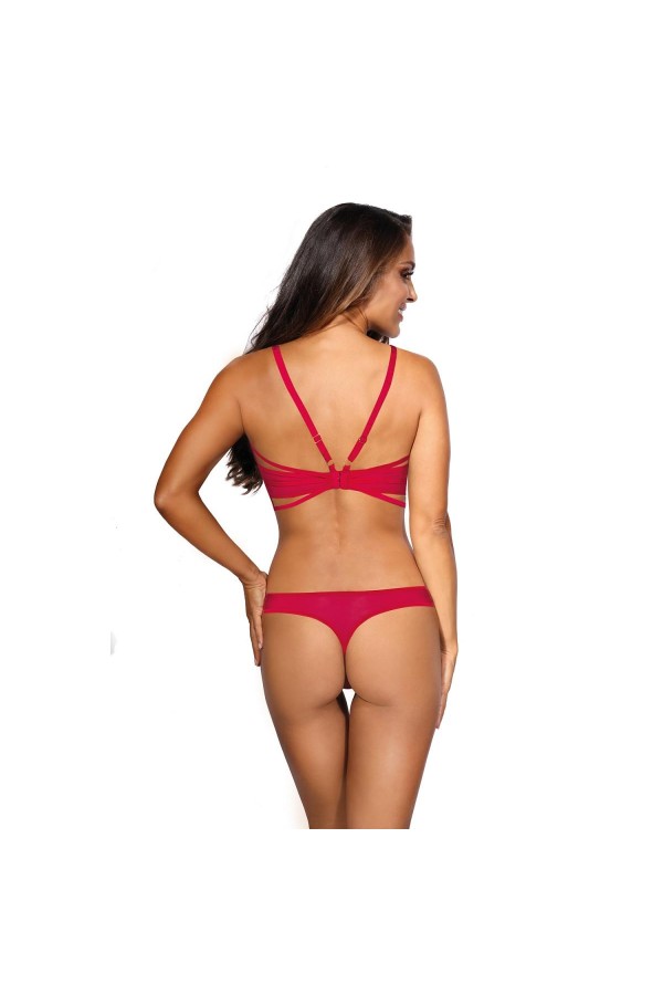 Bustier rot mit offenen Cups V-9671 von Axami kaufen | Fesselliebe