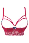 Bustier Rot mit Offenen Cups V-9671 von Axami kaufen - Fesselliebe